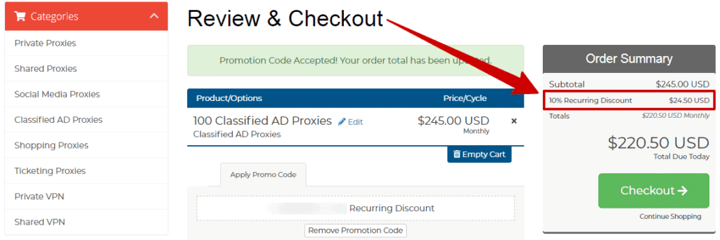 Classified AD Proxies
