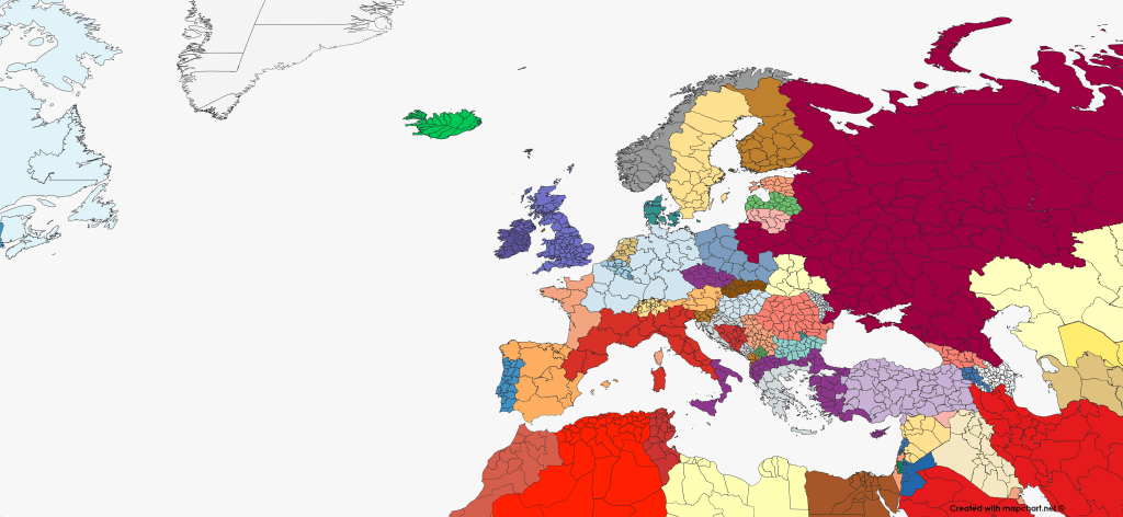 alternate history world map europe war