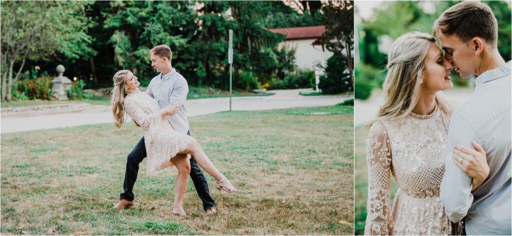 Evanston lighthouse beach Engagement session