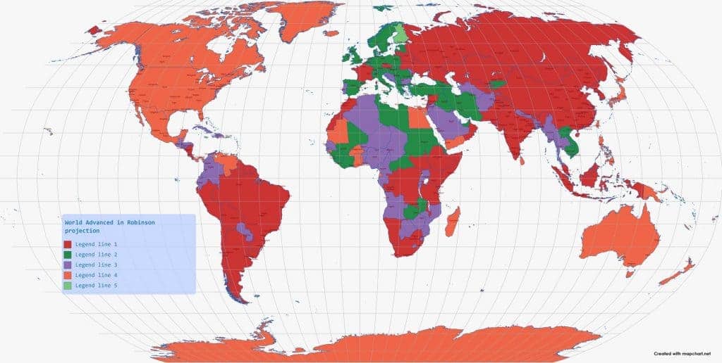 robinson map projection
