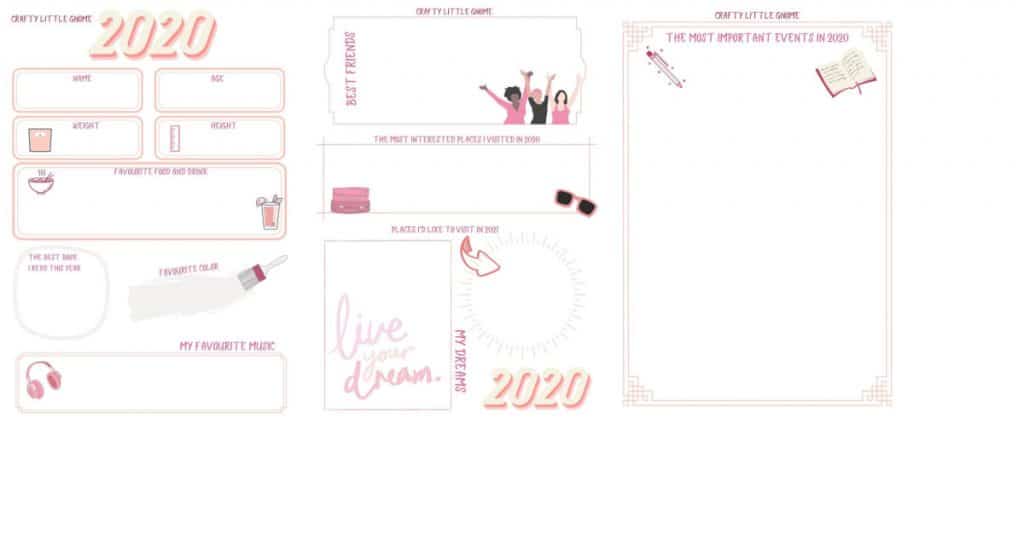 2020 time capsule sheets