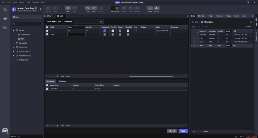 sql client table editor