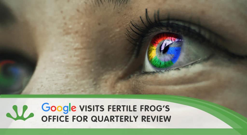 google visits fertile frog blog image