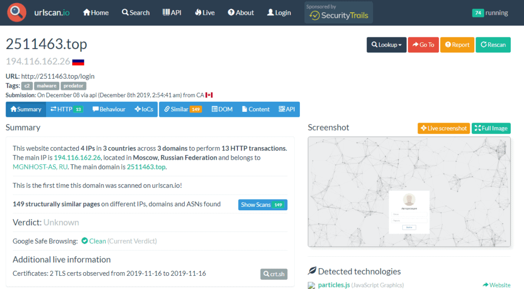 Predator The Thief malware submission