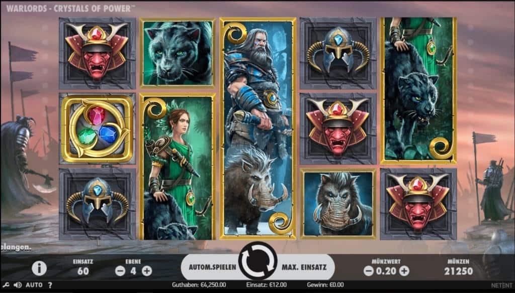 netent casino Warlords Crystals of Power spielübersicht
