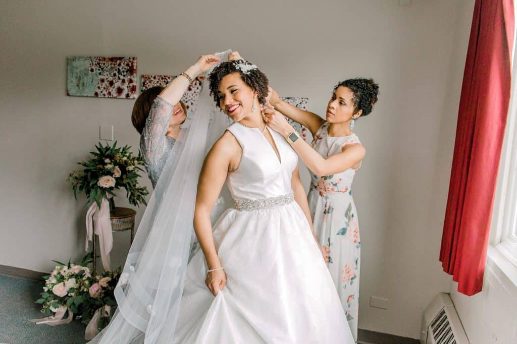 bride getting ready