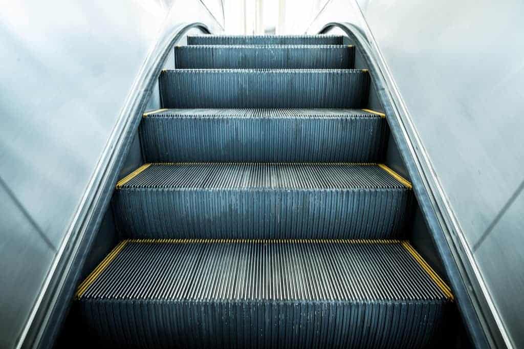 escalator steps