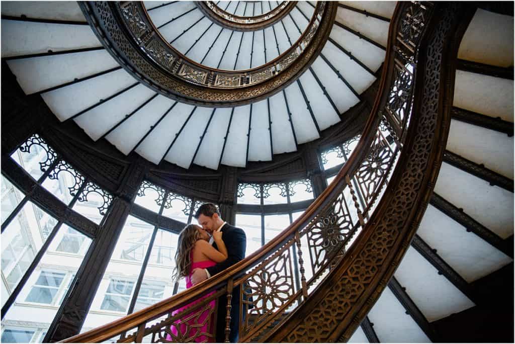 Rookery Building Engagement Session in Chicago