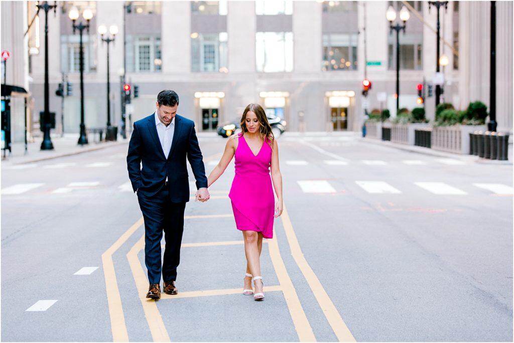 Engagements in Chicago Rookery building and Chicago Board of trade