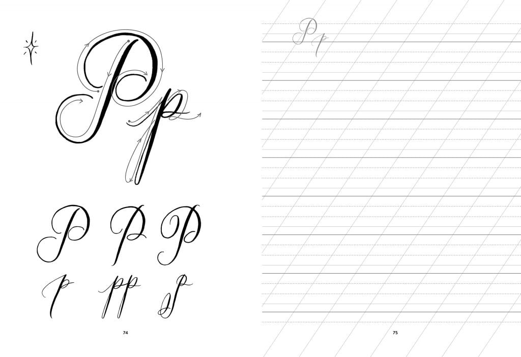 lettering p