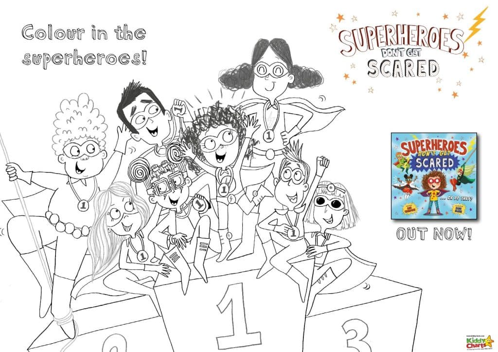 Superhero Pictures to Colour In