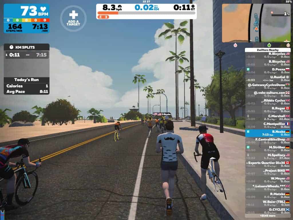 Laufen auf Zwift mit dem Zwift Runpod