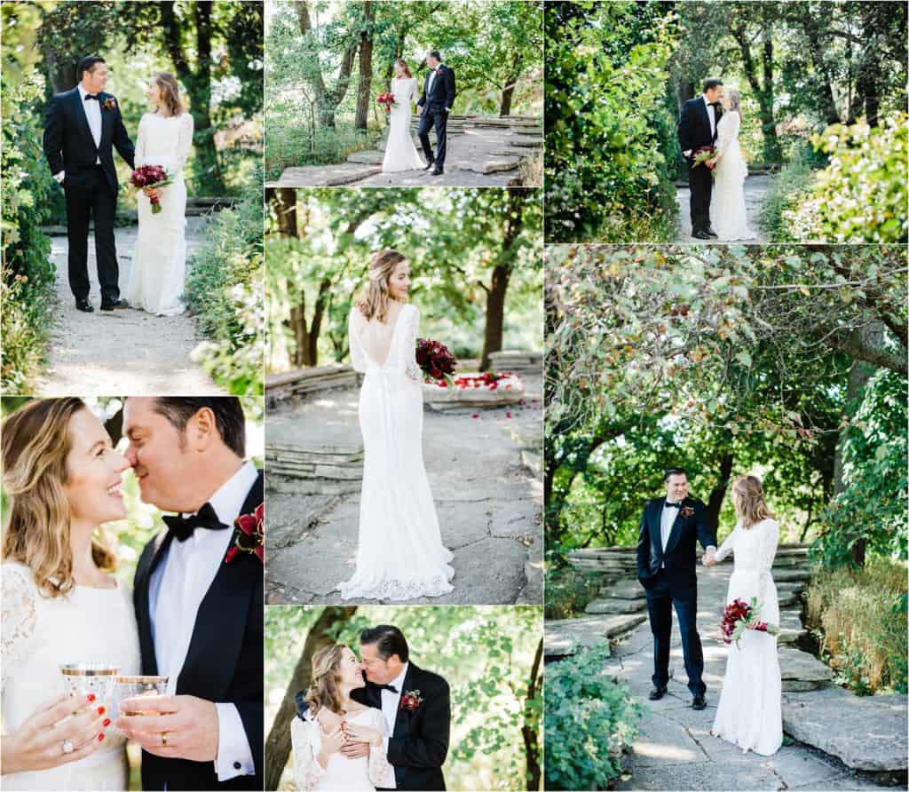 wedding pictures bride and groom, Alfred Caldwell Lily Pool wedding Chicago wedding photographer