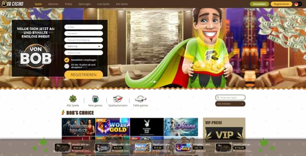 Bob Netent Casino Startseite