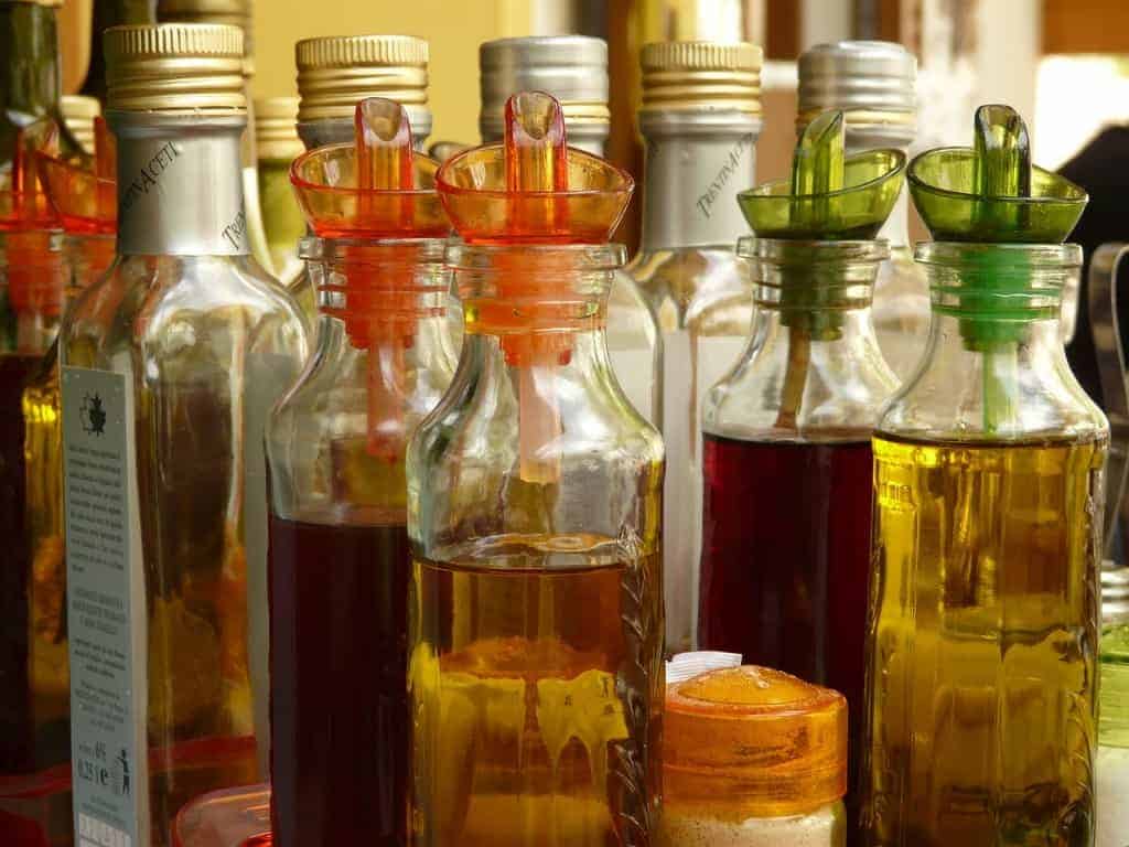 Vinegar bottles - an essential ingredient