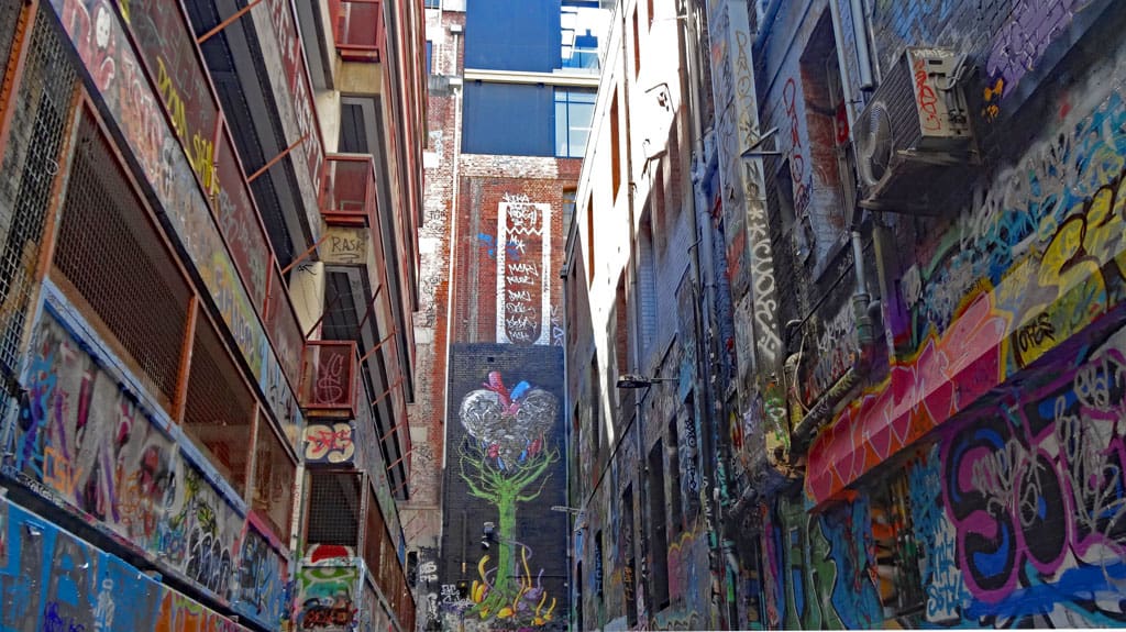 Rutledge Lane - Graffiti Kunst in Melbourne