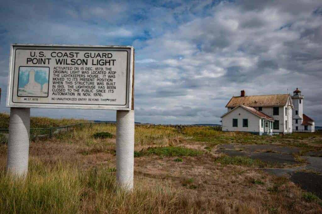 The Point Wilson Lighthouse in Fort Worden State Park