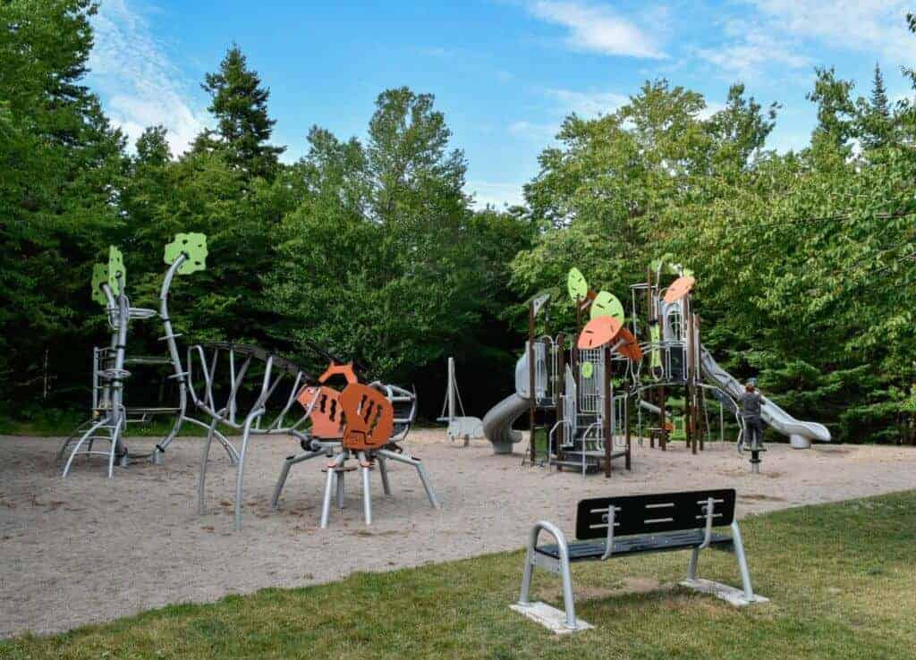 The playground in Chignecto Campground, Fundy National Park