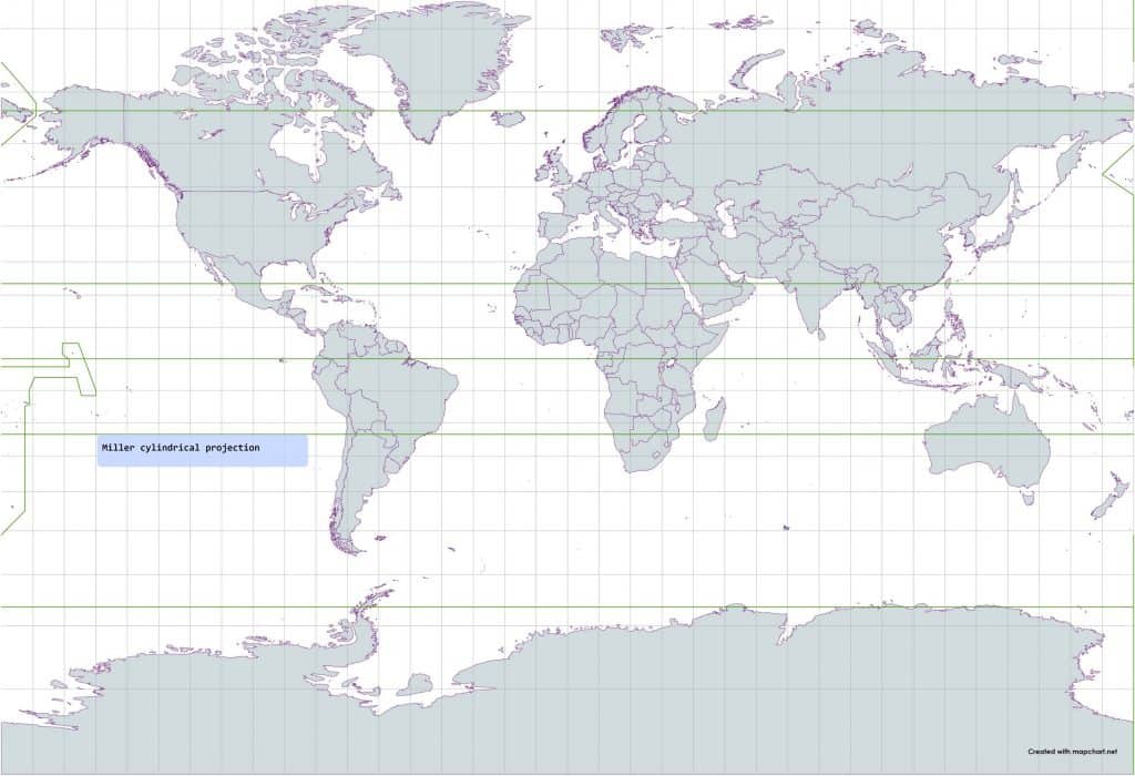 Miller cylindrical projection