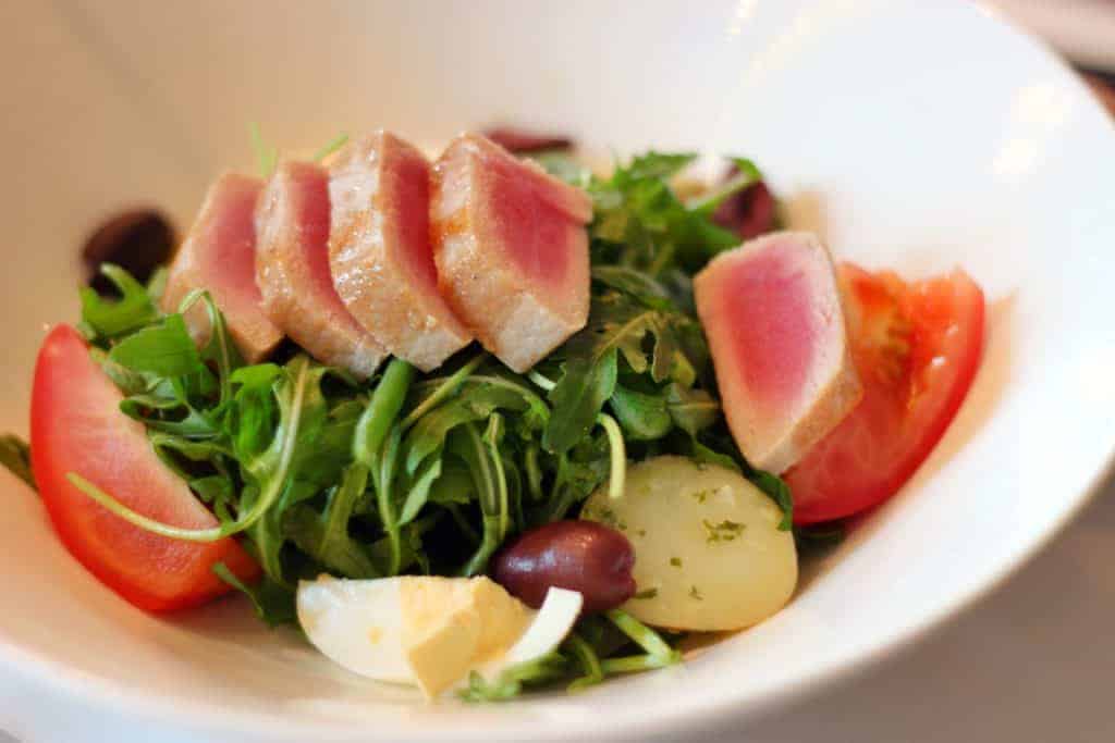 Ahi Tuna Niçoise Main Dining Lunch Menu Transatlantic Cruise Disney Magic