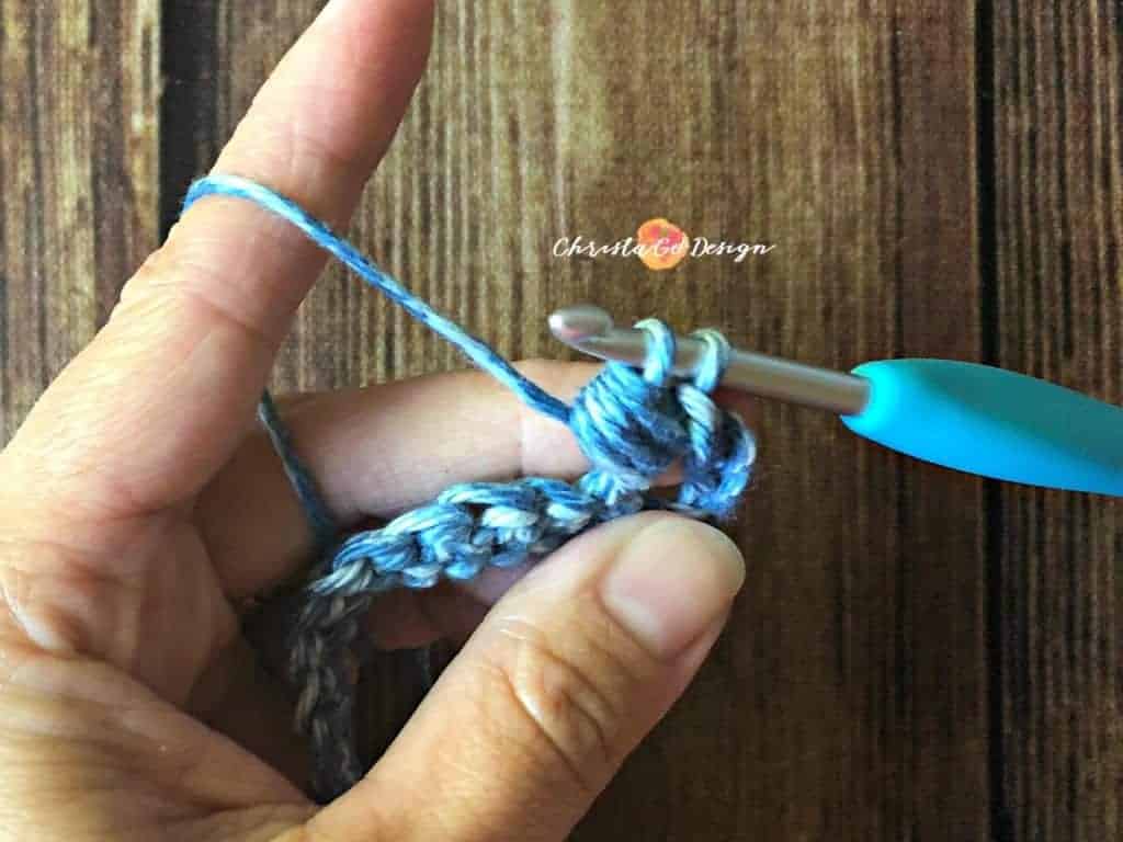 picture of first bead stitch tutorial