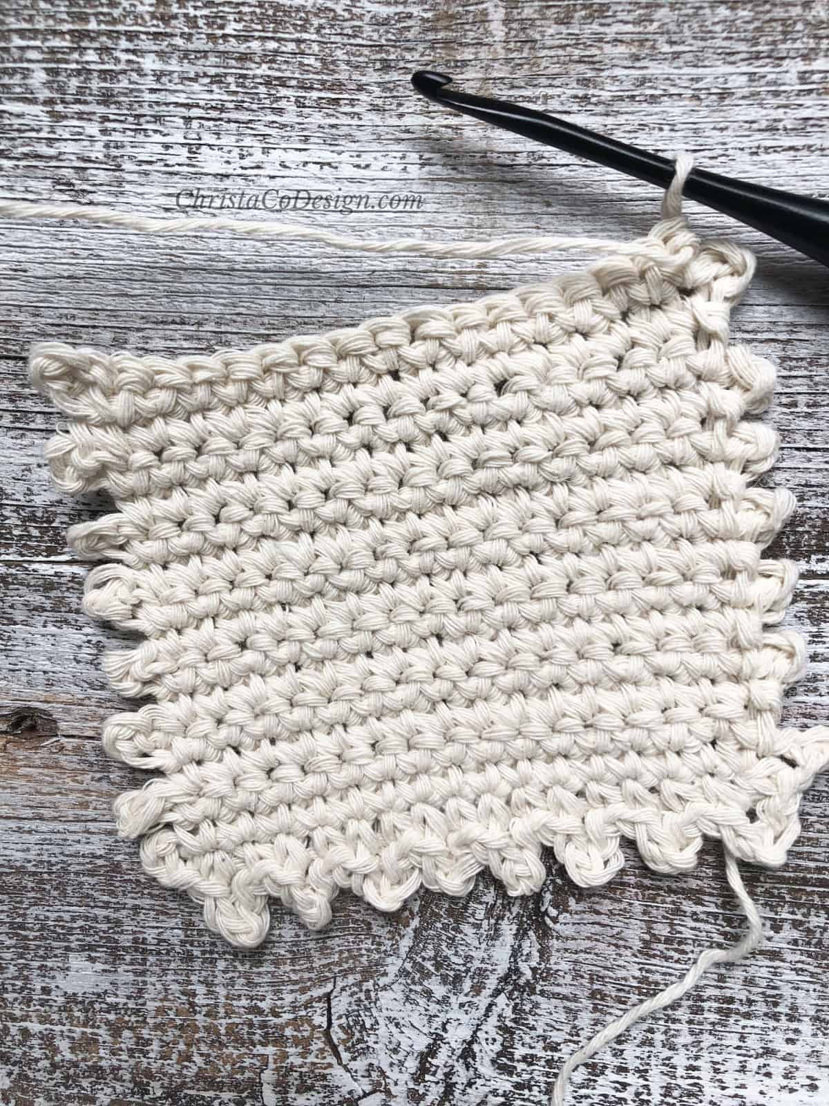 picture of coaster before edge free crochet coaster pattern