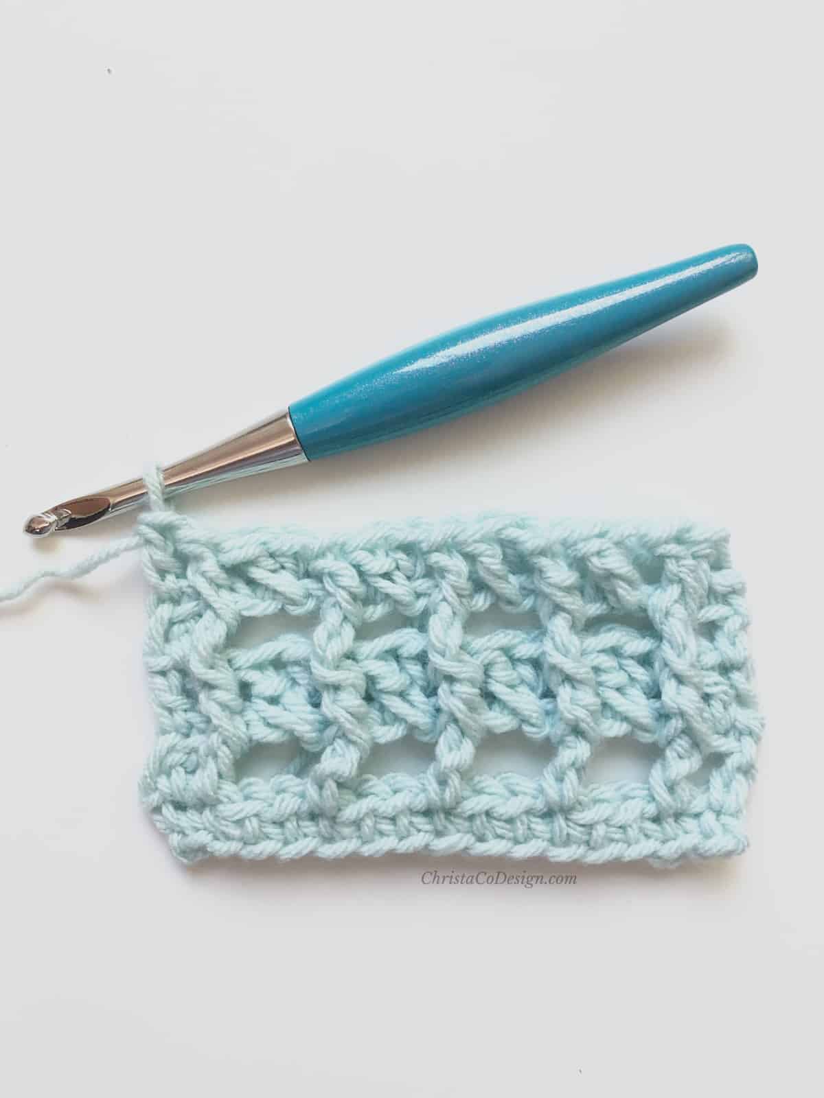 Strisce Easy Crochet Ruffle Edge Wrap Pattern ChristaCoDesign