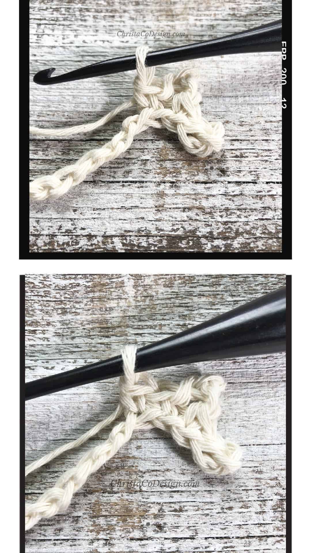 picture of crochet coasters tutorial single crochets in white