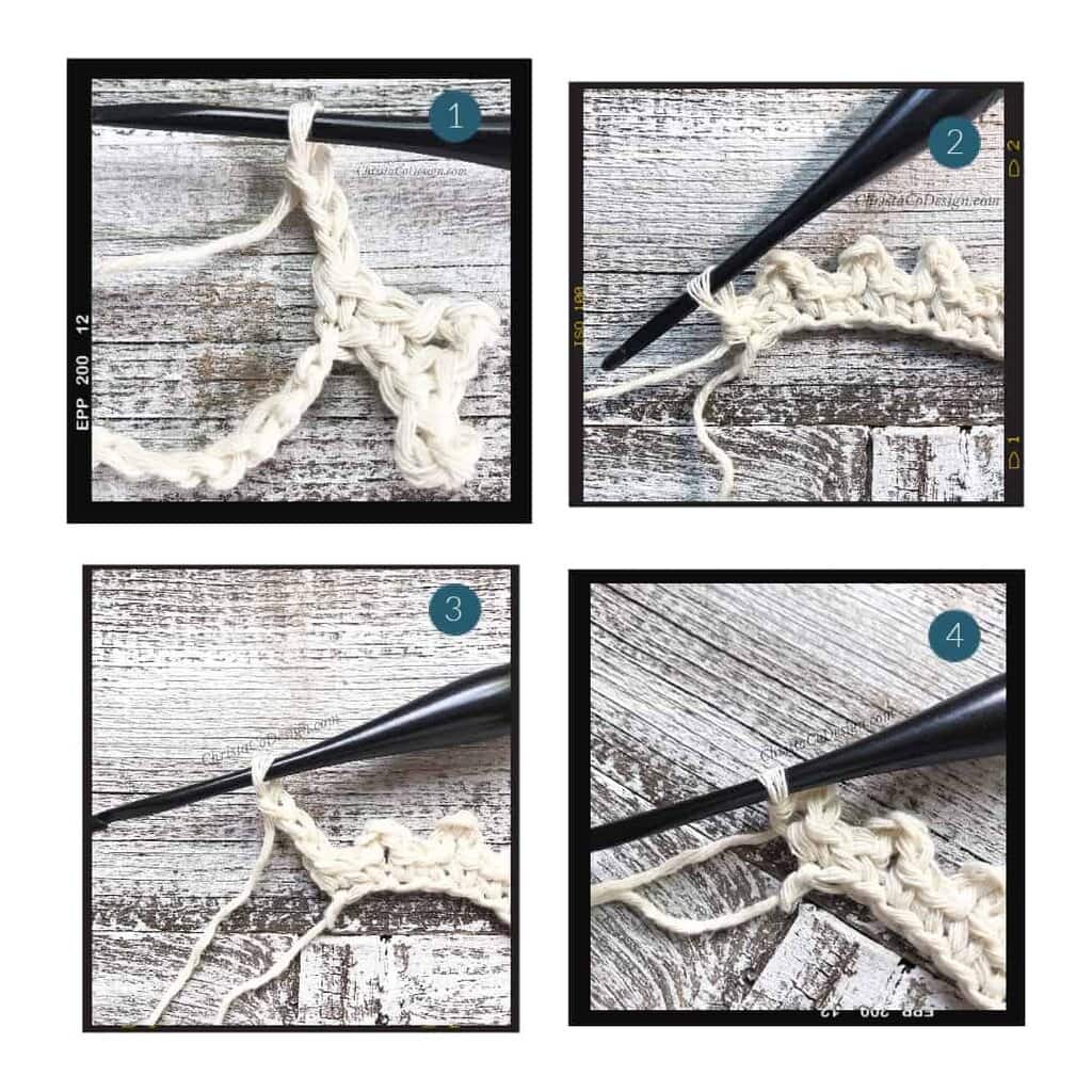 picture of coaster tutorial end to row 1