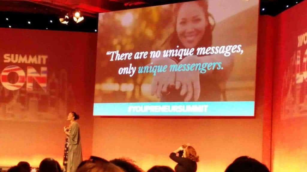 Jadah Sellner presenting at Youpreneur Summit