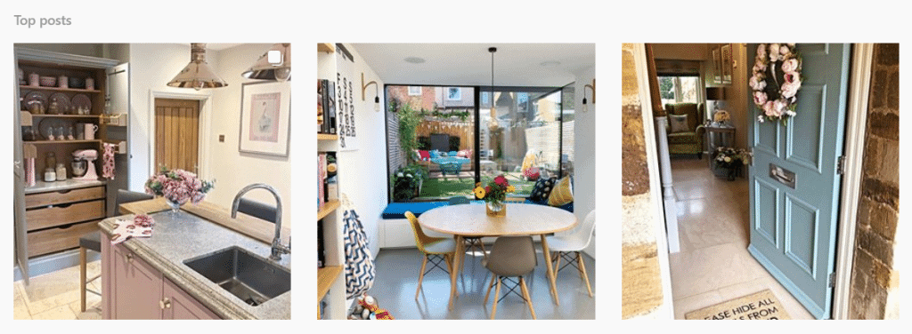 #LoveJL images from Instagram showing John Lewis products in homes