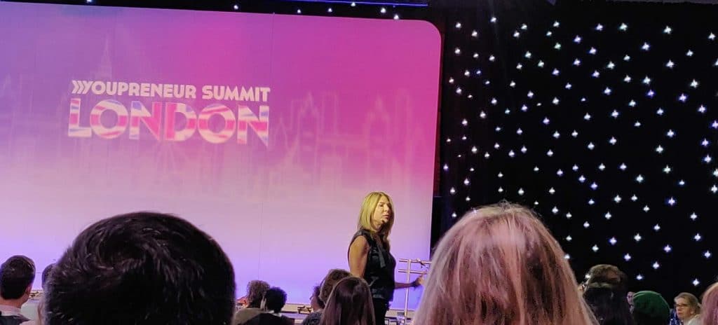 JJ Virgin speaking at Youpreneur Summit