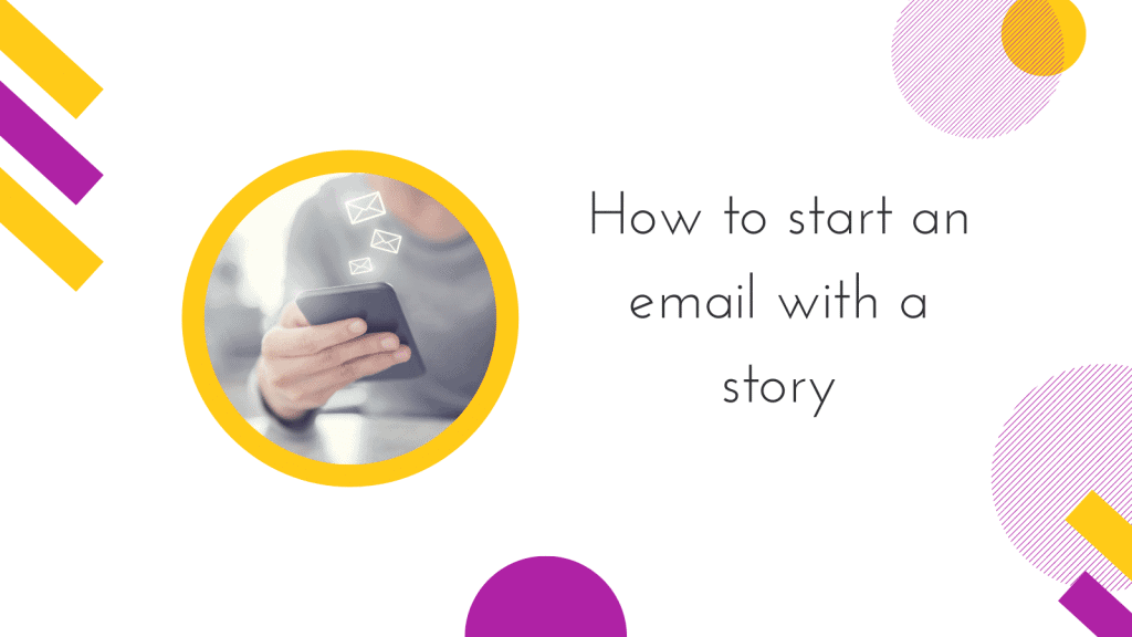 How to start an email with a story cover image