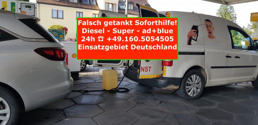 Opel-falsch-getankt-diesel-super-ad-blue-Sofothilfe-Deutschland