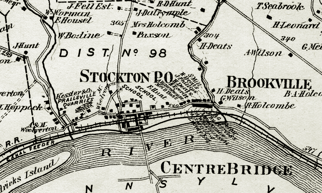 Detail from Beers & Comstock, Atlas of Hunterdon County 1873