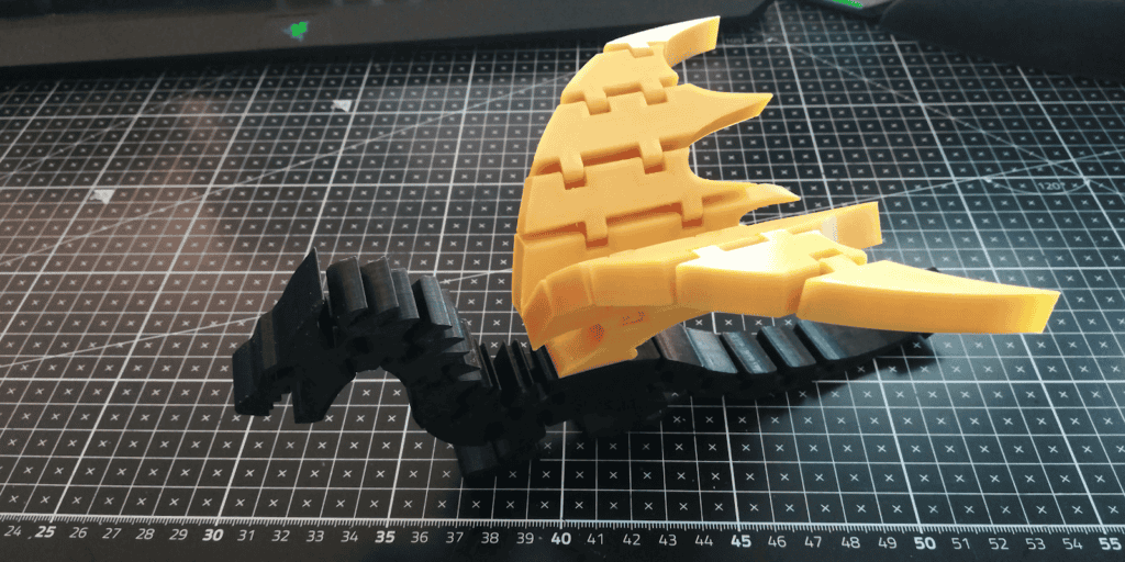 3d printed flexi dragon