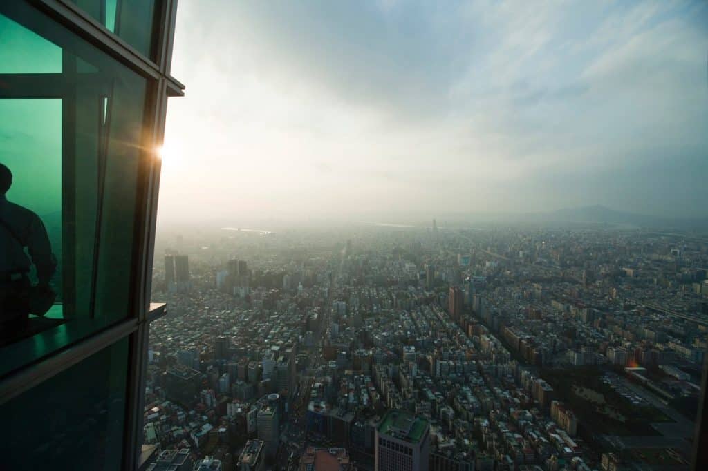 Blick vom Taipei 101 Taipeh Tourismusbüro – www.taiwantourismus.de Taiwan, Taipei,