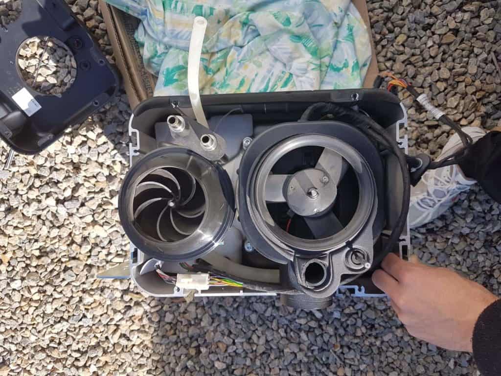 Chauffage chauffe-eau dual top evo 6 démonté