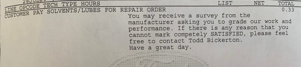rv steering repair bill 2