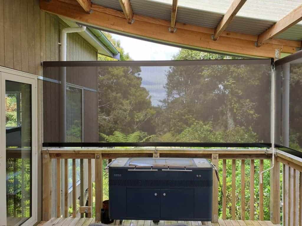 See Through Mesh Fabric Patio Blind Warkworth Patio Screen Nz