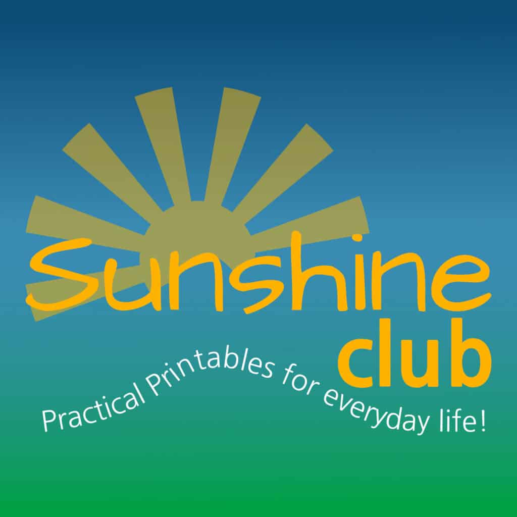 Sunshine Club For Printables