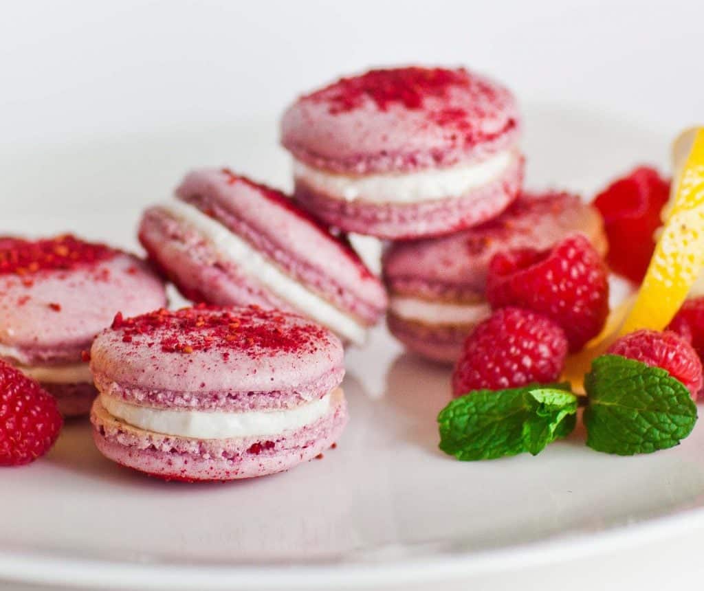 Raspberry Macarons with Lemon Buttercream - Tatyanas Everyday Food