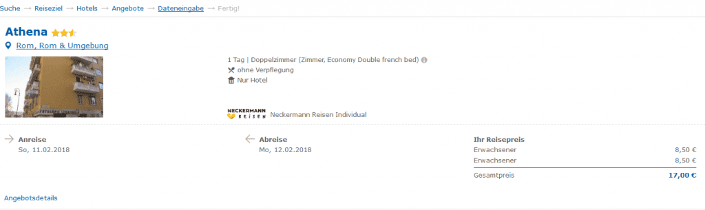 Deal-screenshot Hotels Rom