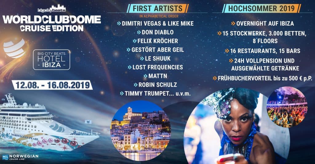 Big City Beats Line up - World Club Cruise Edition Big City Beats Line up - World Club Cruise Edition