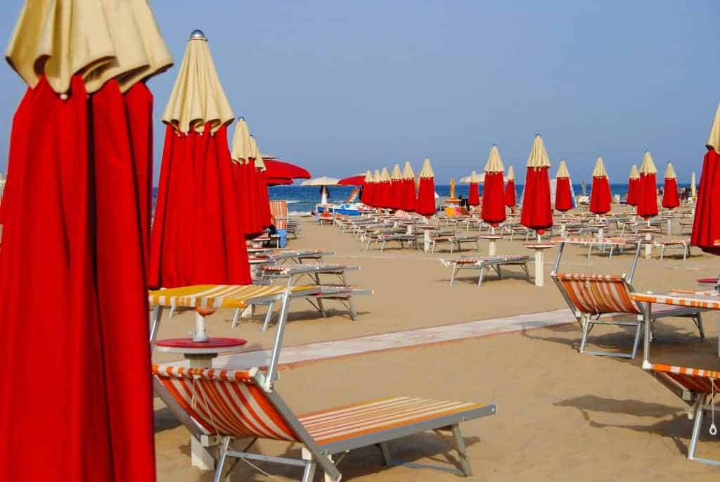 Rimini ist der nächste Strandabschnitt Rimini ist der nächste Strandabschnitt