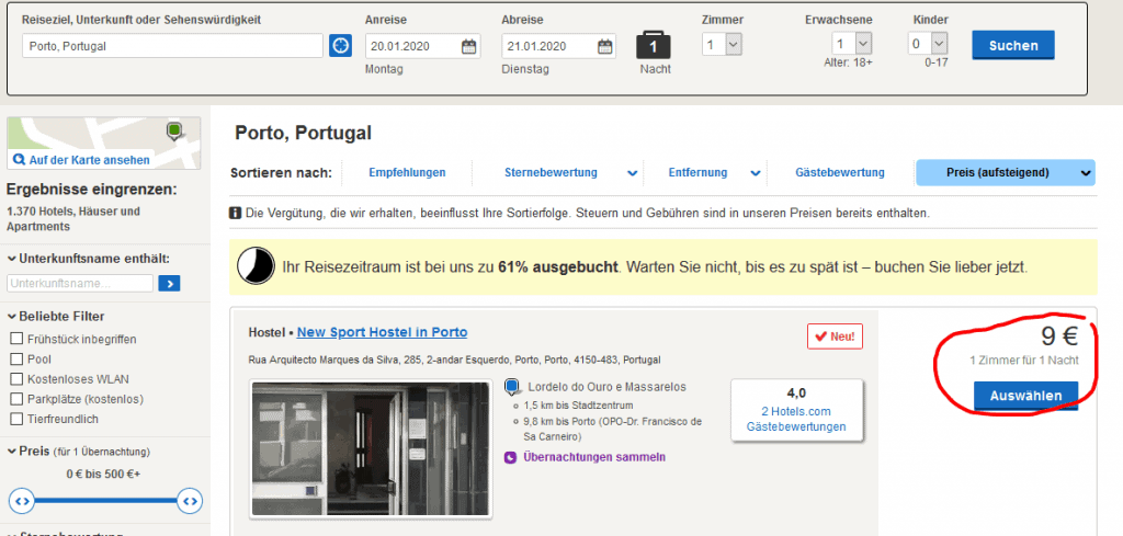 Hotels in Porto Portugal ab 9,00€ die Nacht Hotels in Porto Portugal ab 9,00€ die Nacht