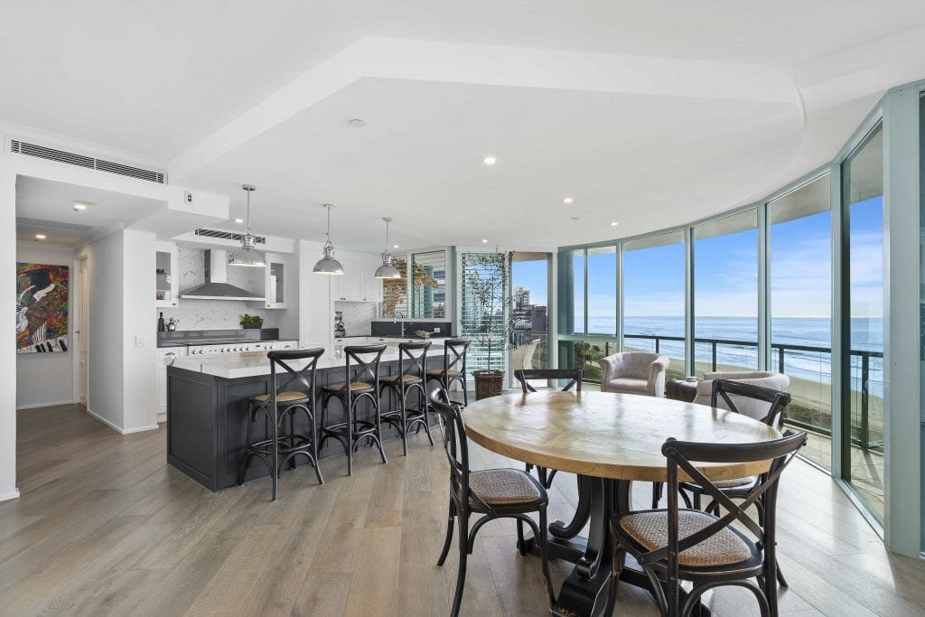 open plain kitchen renovation
