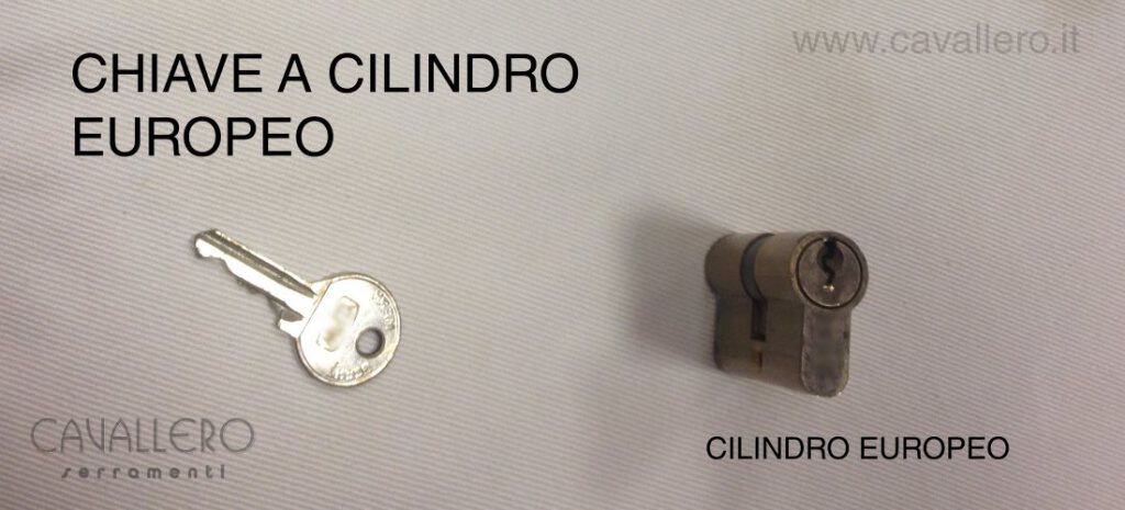 Foto serratura chiave a cilindro europeo