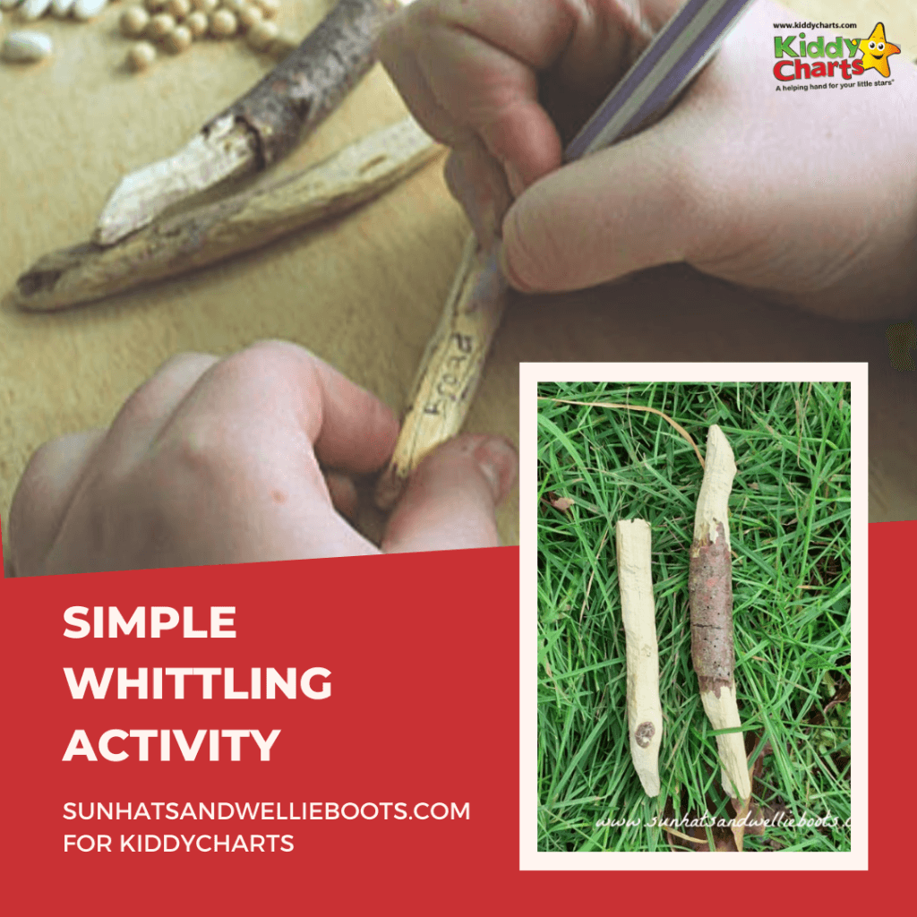 simple whittling activity for kids