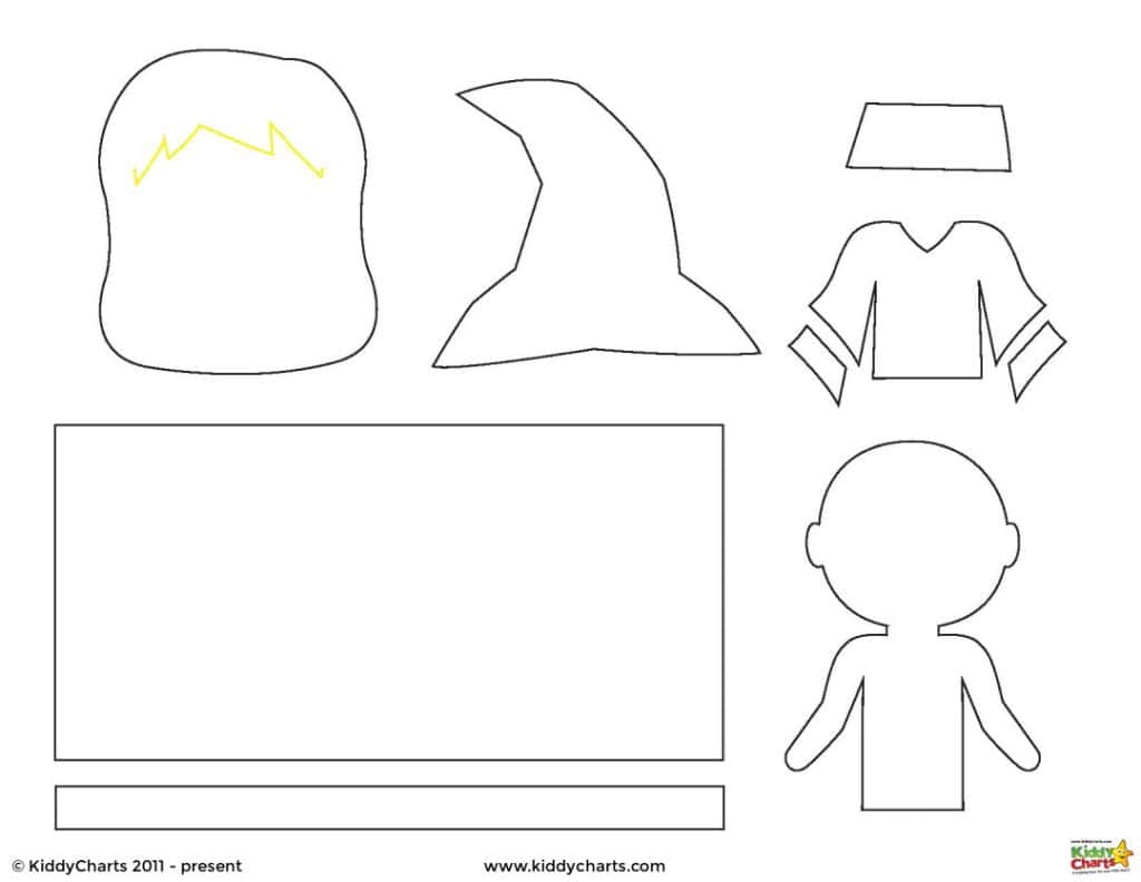 Witch Paper Doll Template